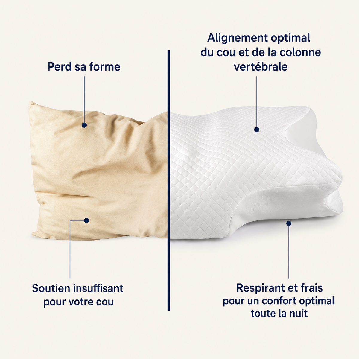 Coussin orthopédique Leafora